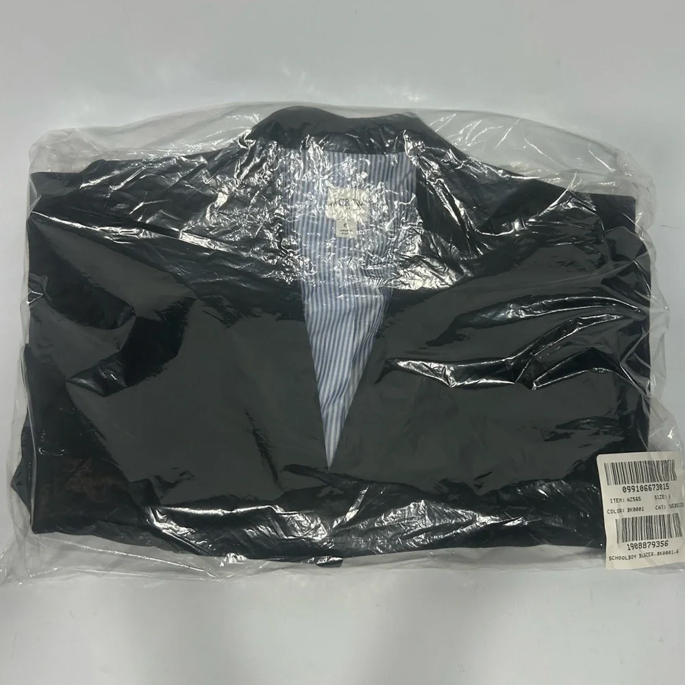 NEW J.Crew Factory Original schoolboy blazer Size 6 Black